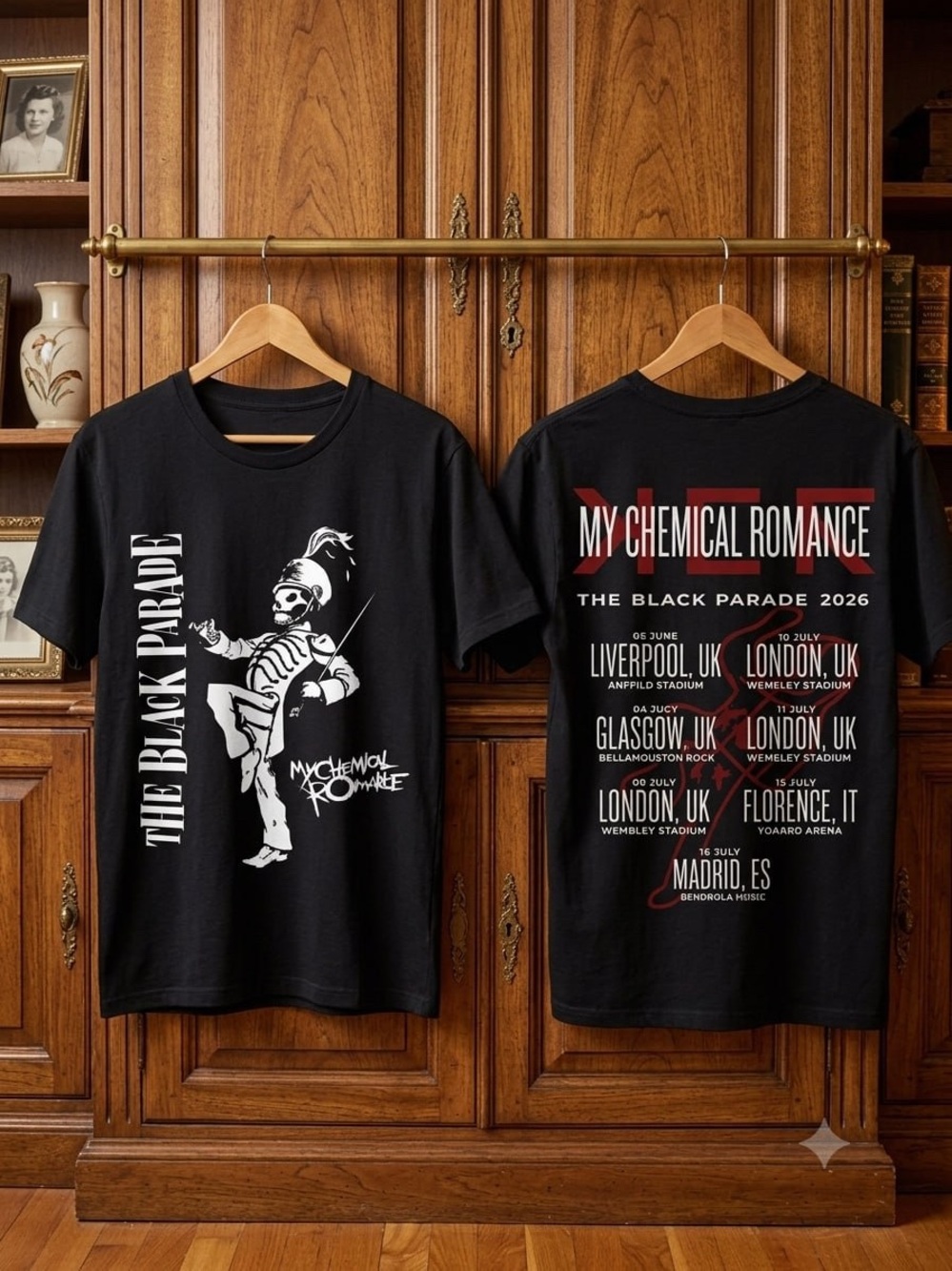 My chemical romance The Black Parade 2026 Tour T-Shirt - Black